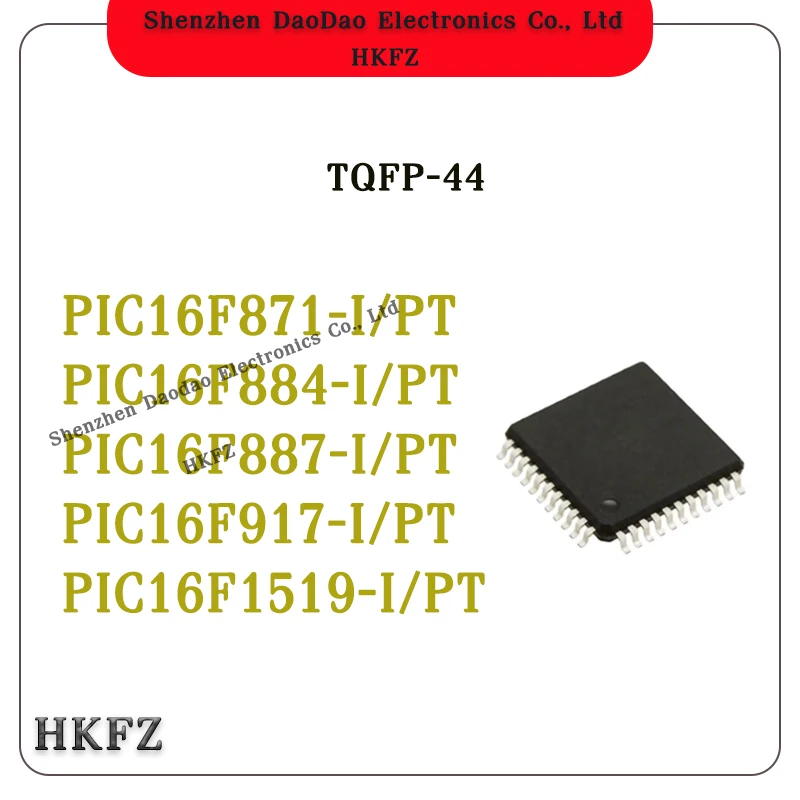PIC16F871-I/PT new original PIC16F884 PIC16F887 PIC16F917 PIC16F1519 I PT TQFP-44 Microcontroller chip IC