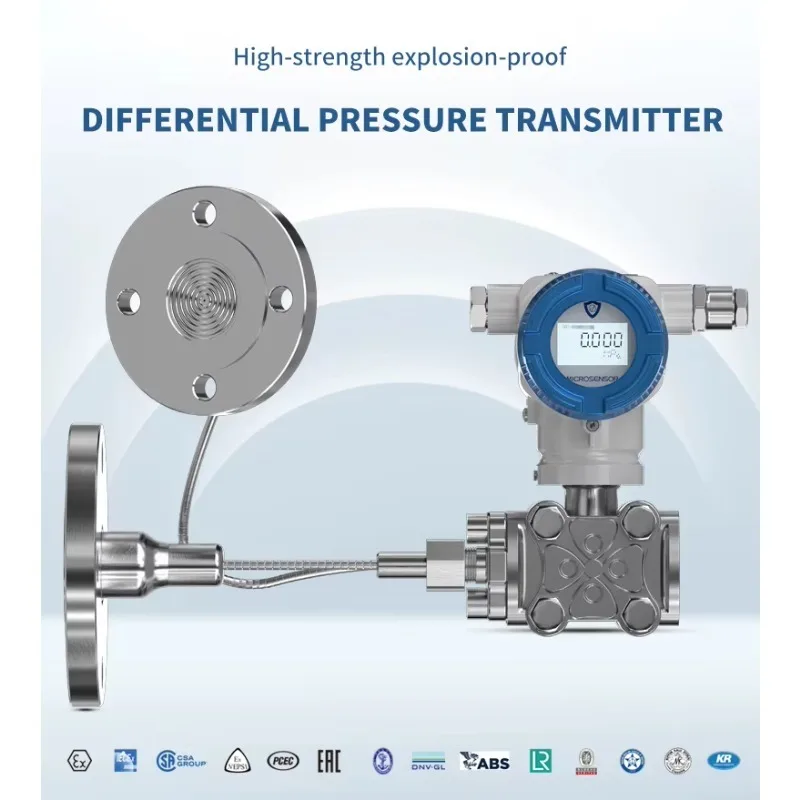 Anti-corrosion Smart Differential Pressure Level Transmitter With Display And Remote Diaphragm Seal, IP67 Protection HART 485 PA