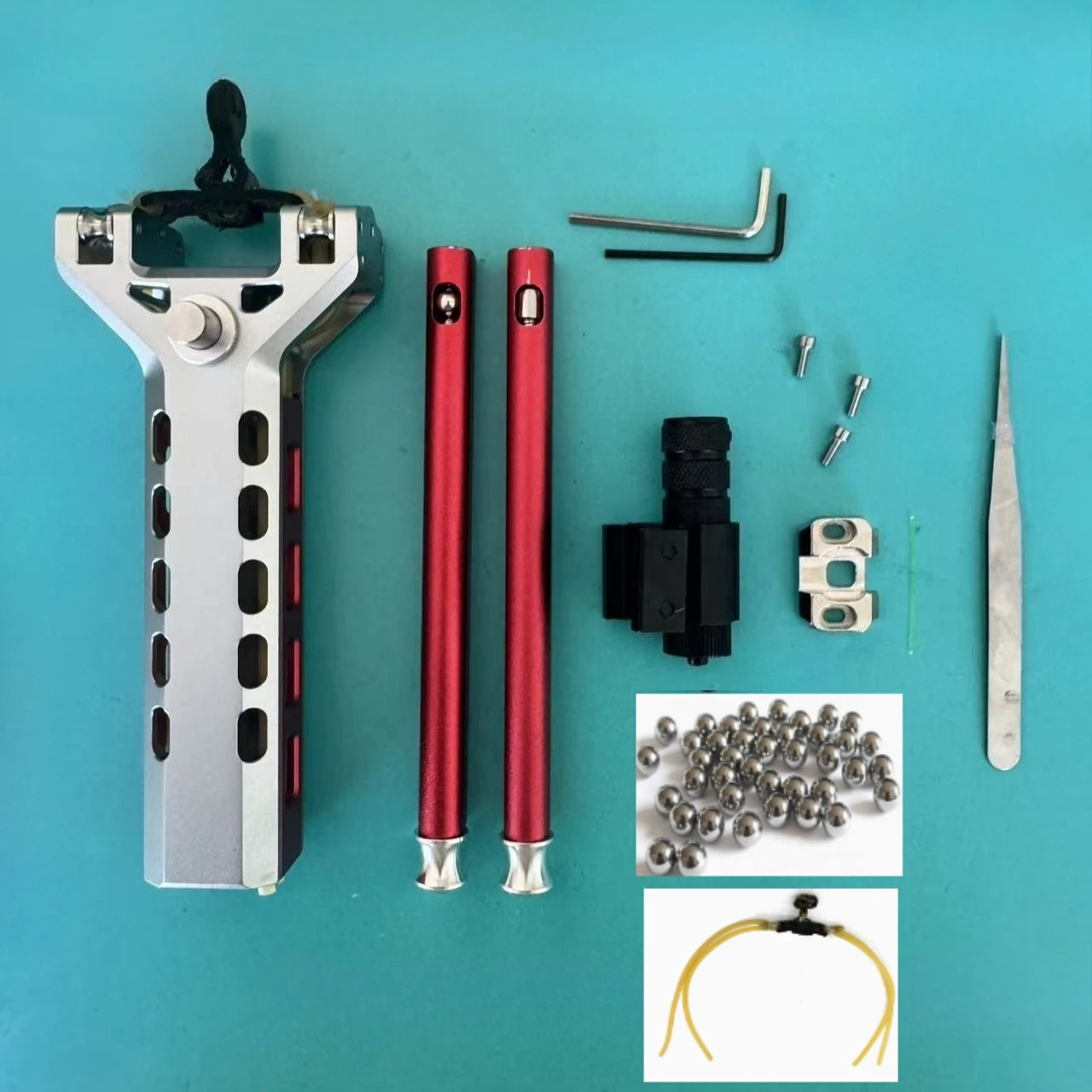 1Set Outdoor Portable Camping All Metal Alloy Automatic Rapid Fire High-precision Hunting Equipment