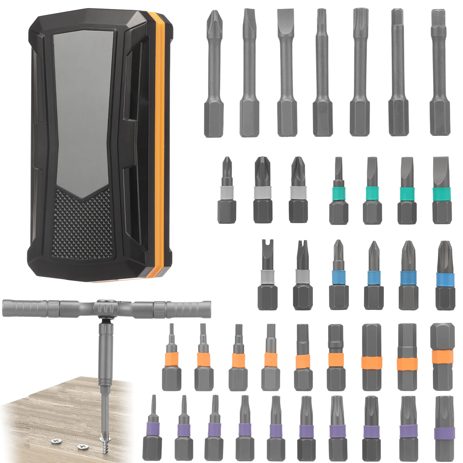 

Многофункциональная отвертка и набор ключей с трещоткой 24/43 в 1, набор ручных инструментов с магнитным наконечником, домашний набор для обслуживания различных задач своими руками