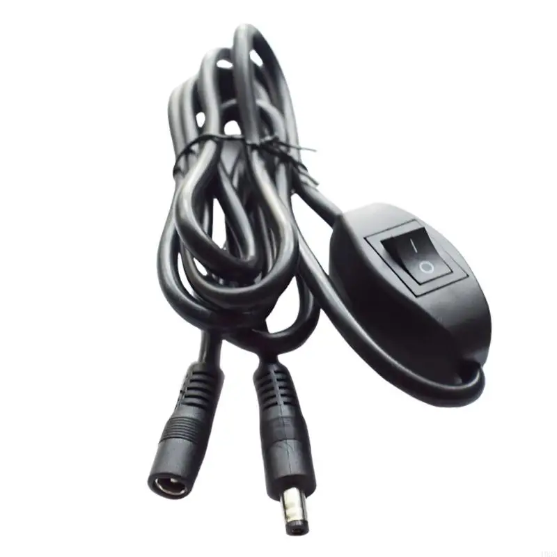 193A Plastic DC12v Power Cable 5.5x2.1mm Sockets with On Off Button For Blower Fan