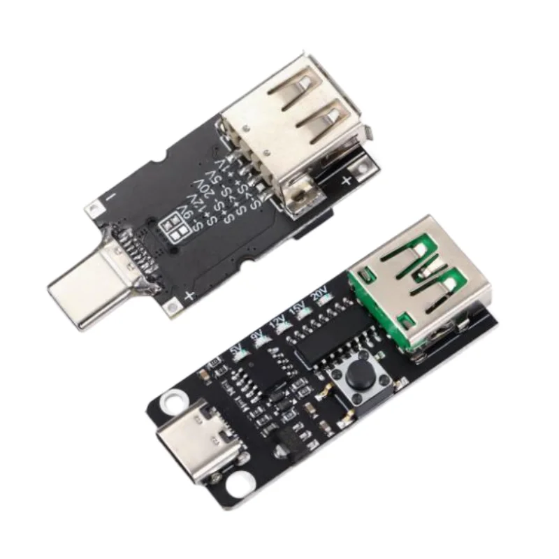 100W 5A USB Type-C QC Decoy Trigger Board 5V 9V 12V 15V 20V Output PD 2.0 3.0 Trigger Adapter Cable Connection Polling Detector