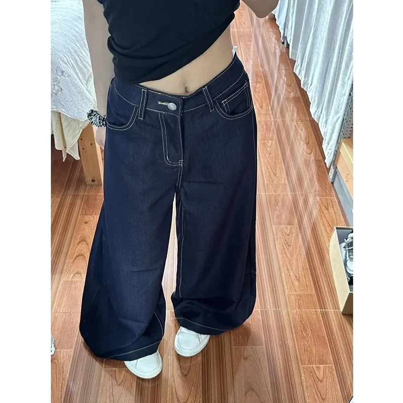 

Женские брюки, мешковатые джинсы, потертые, разрушенные, рваные, с потертым подолом, женская мода, гранж, альтернатива, панк-рок, готика, эмо