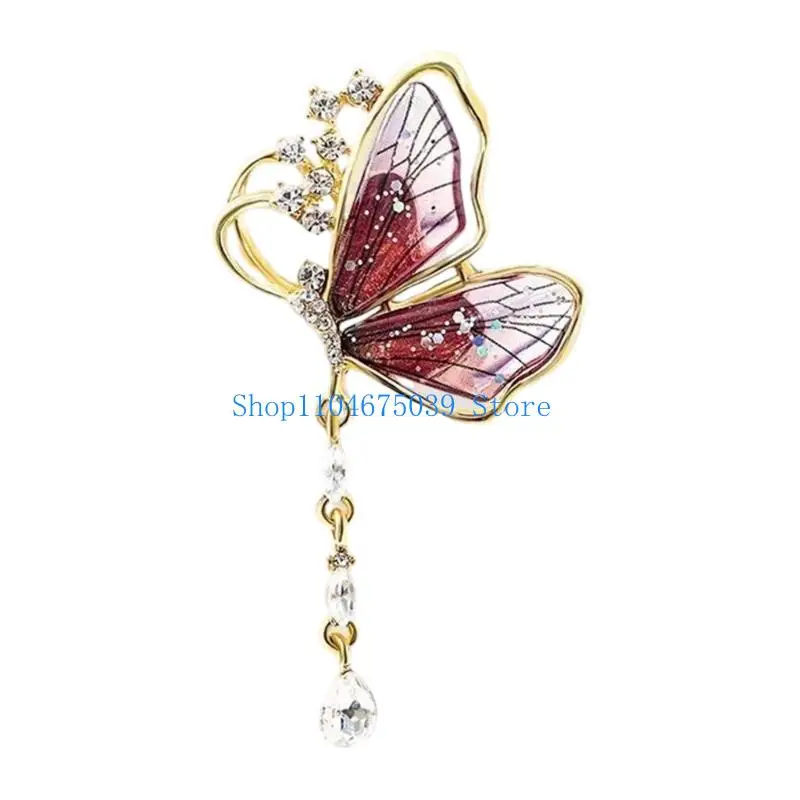 5asd Modern Butterfly Clasp Pin Versatile Formal Casual Wear Accessory