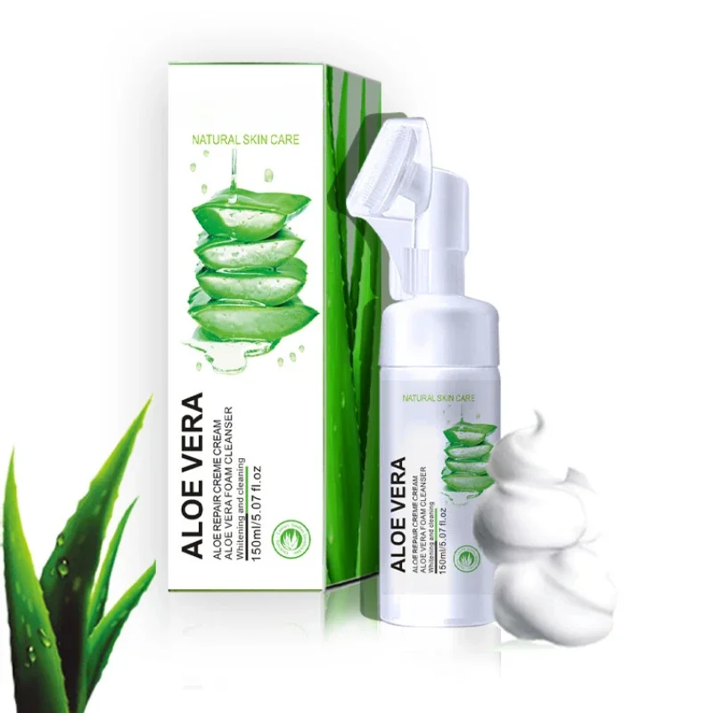 150ml Aloe Foam Massage Cleanser Deep Cleansing Cleansing Mousse cream Skin Care Cleanser face wash clean and clear face wash