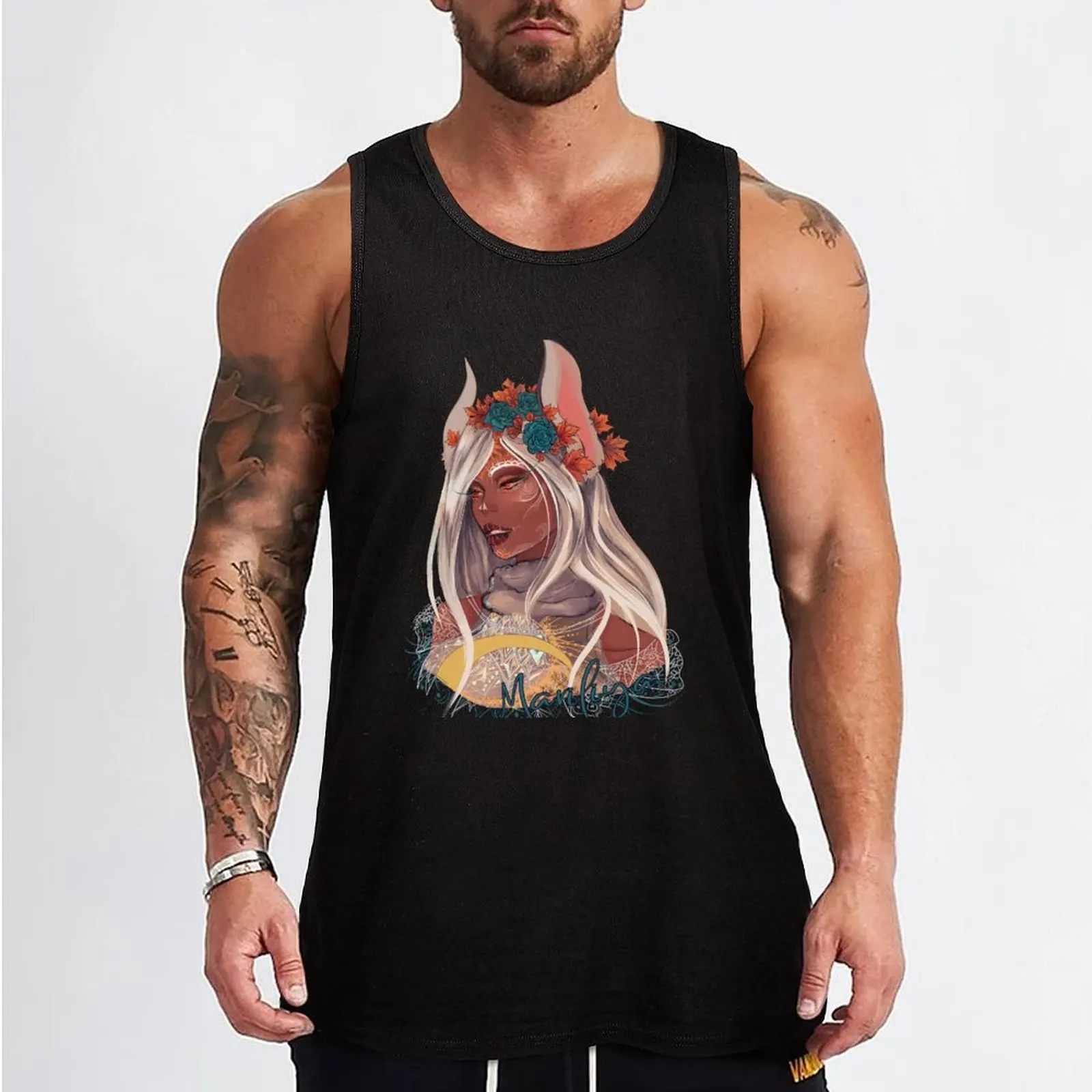 Miruko - Dia De Los Muertos Tank Top muscle t-shirt bodybuilding t shirt gym Men's summer t-shirt