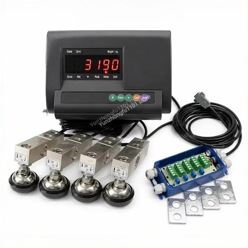 XK3190-A12E Digital Weighing Indicator Load Cell Kit, Livestock Industrial Scale 1T/2T/3T/5T Wide Range Weighing Sensor