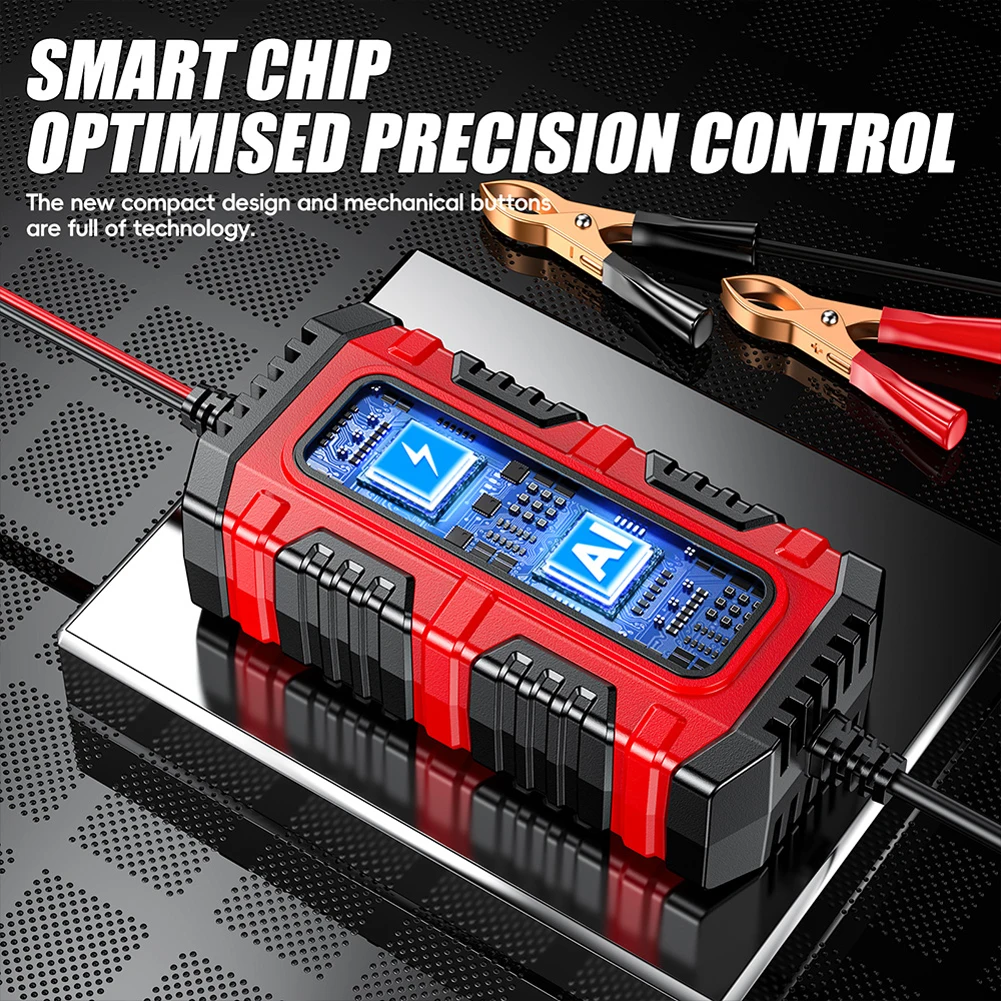 

Battery Charger Smart Charger for Car Truck Boat SUV Lead-Acid AGM GEL 6V 12V 1.5A Car Automatic Battery Charging Maintainer ﻿