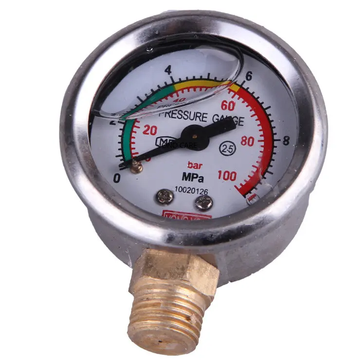 Plunger pump oil washer water pressure gauge accessories M14 1/4 for electric sprayer dosing pump 3WZB-60 30 40 26 21 22 80