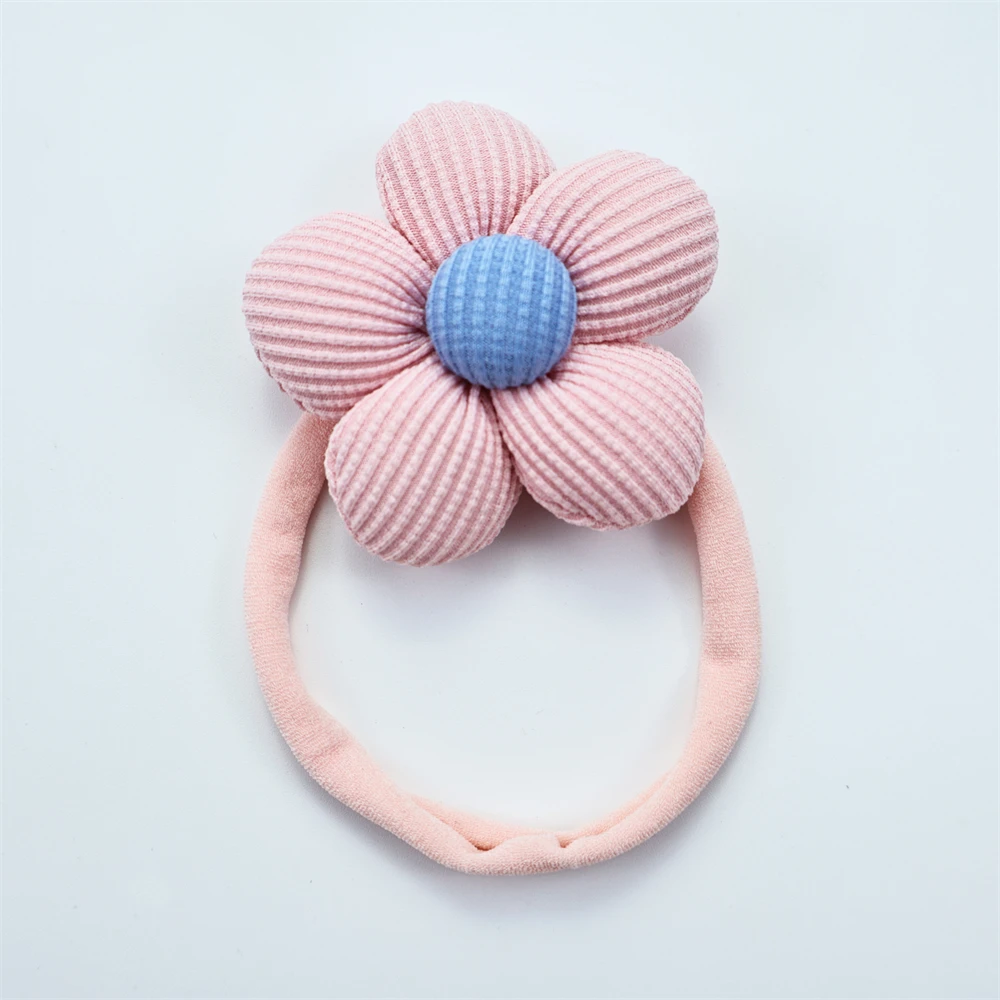 1/2/3/8pcs Flower Baby Girl Headband Newborn Elastic Soft Nylon Hair Band Kids Headwear Hairbands Children Baby Hair Accessories