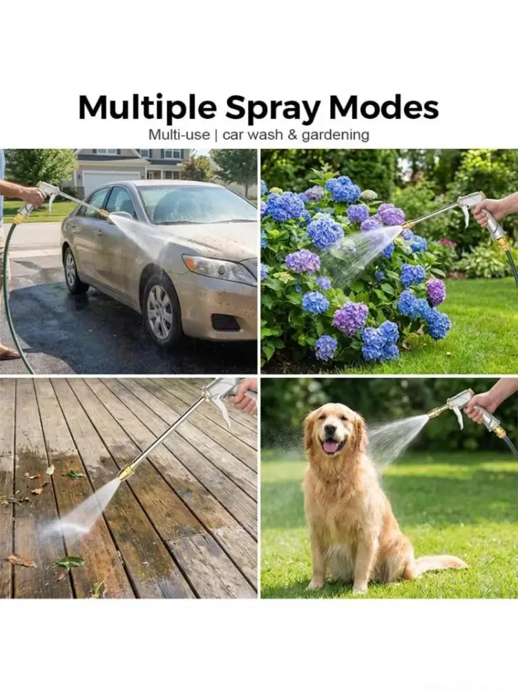 QX2E Heavy Duty Stainless Steel Watering Device With Foam Sprayer For Garden Watering Outdoor Driveway Vehicle Cleaning