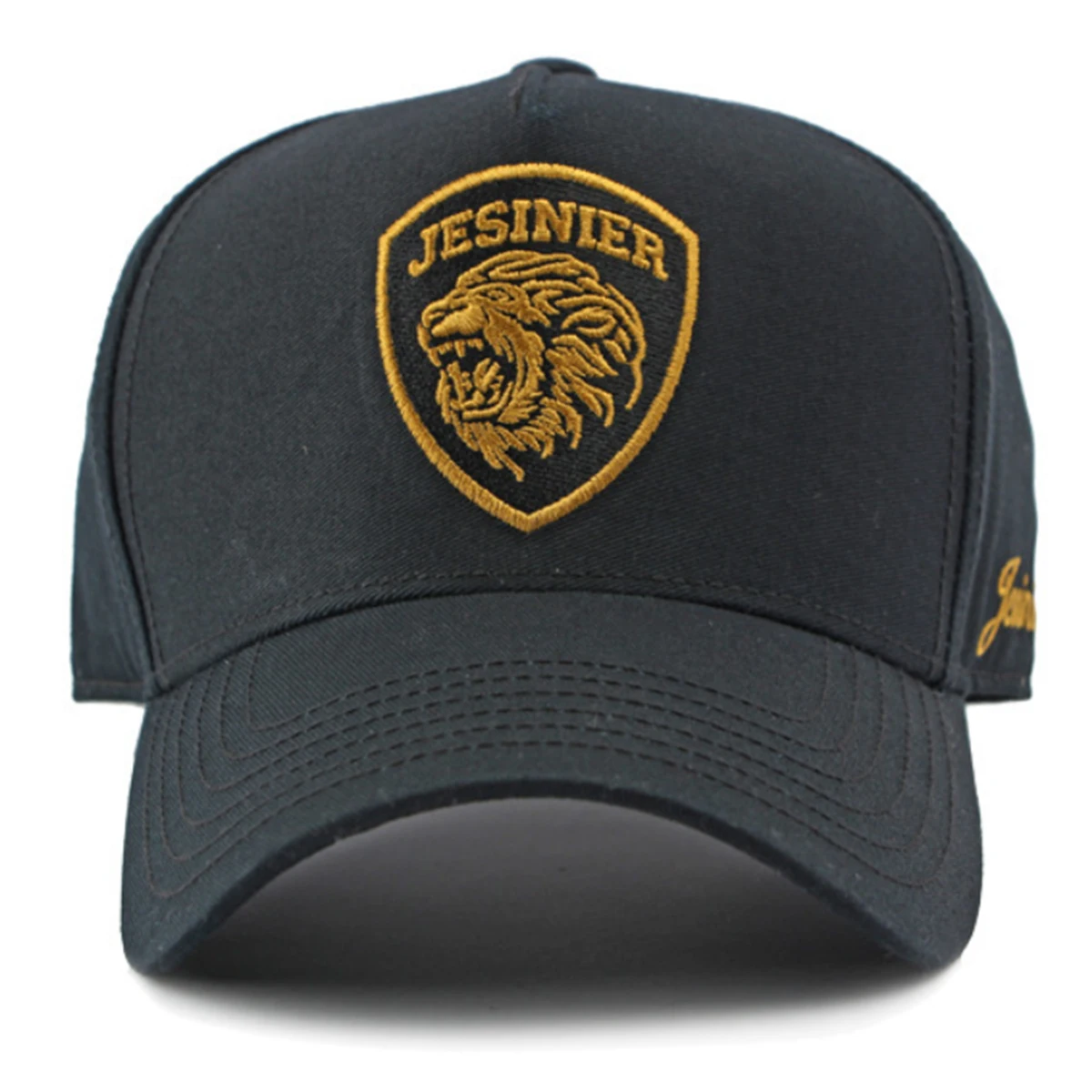 Unisex JESINIER Baseballkappen mit Löwenstickerei, Frühling und Herbst, für den Außenbereich, verstellbare Freizeithüte, Sonnenschutzhut, Sportkappe – Detail 4