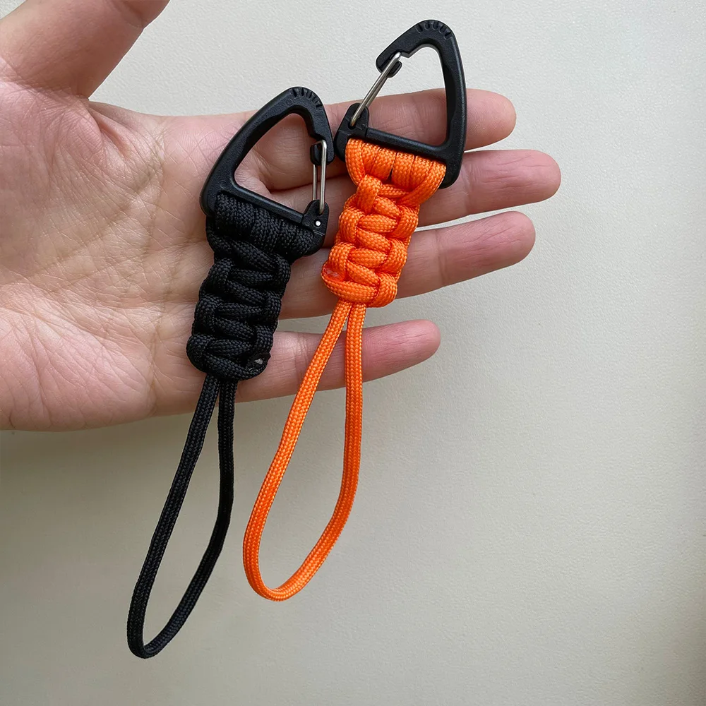 1/2pcs Outdoor Hanging Buckle Rope Anti Lost Hook Camping Multifunctional Quick  For Outdoor Bags Knife Pendant Key Chains