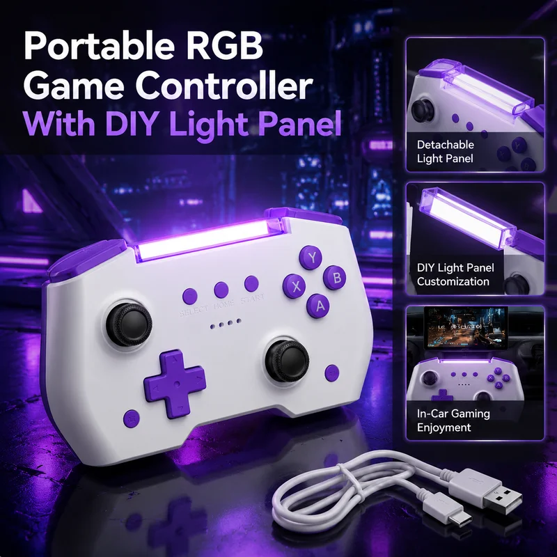 powkiddy-controller-new-mini-rgb-wireless-bluetooth-vibration-wake-up-removable-diy-light-cover-gaming-gamepad-for-pc-gaming-use