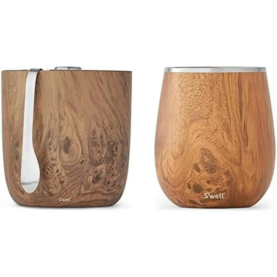 

Stainless Steel Ice Bucket with Tongs Stainless Steel Wine Tumbler