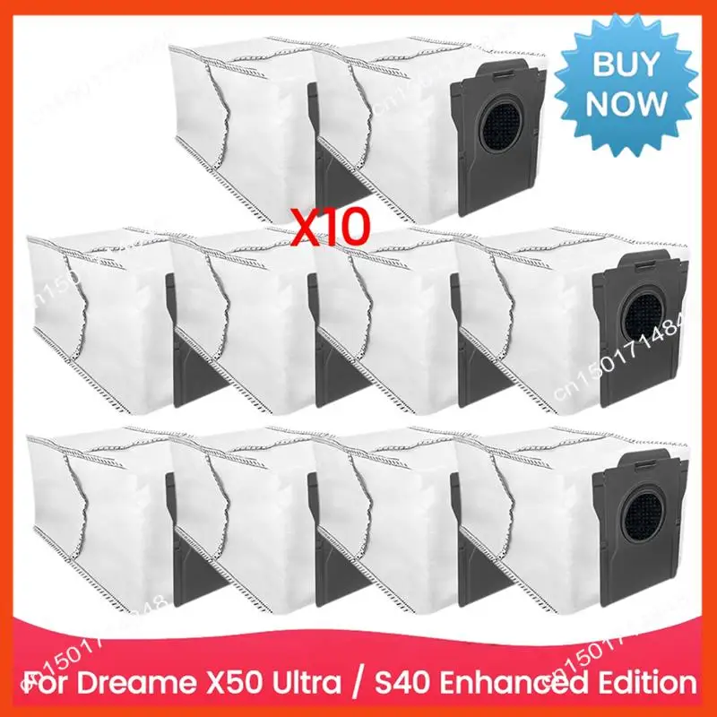 BISM 10 шт. пылесборник подходит для Fordreame X50 Ultra/S40 Enhanced Edition, запасные части для пылесоса, комплект аксессуаров