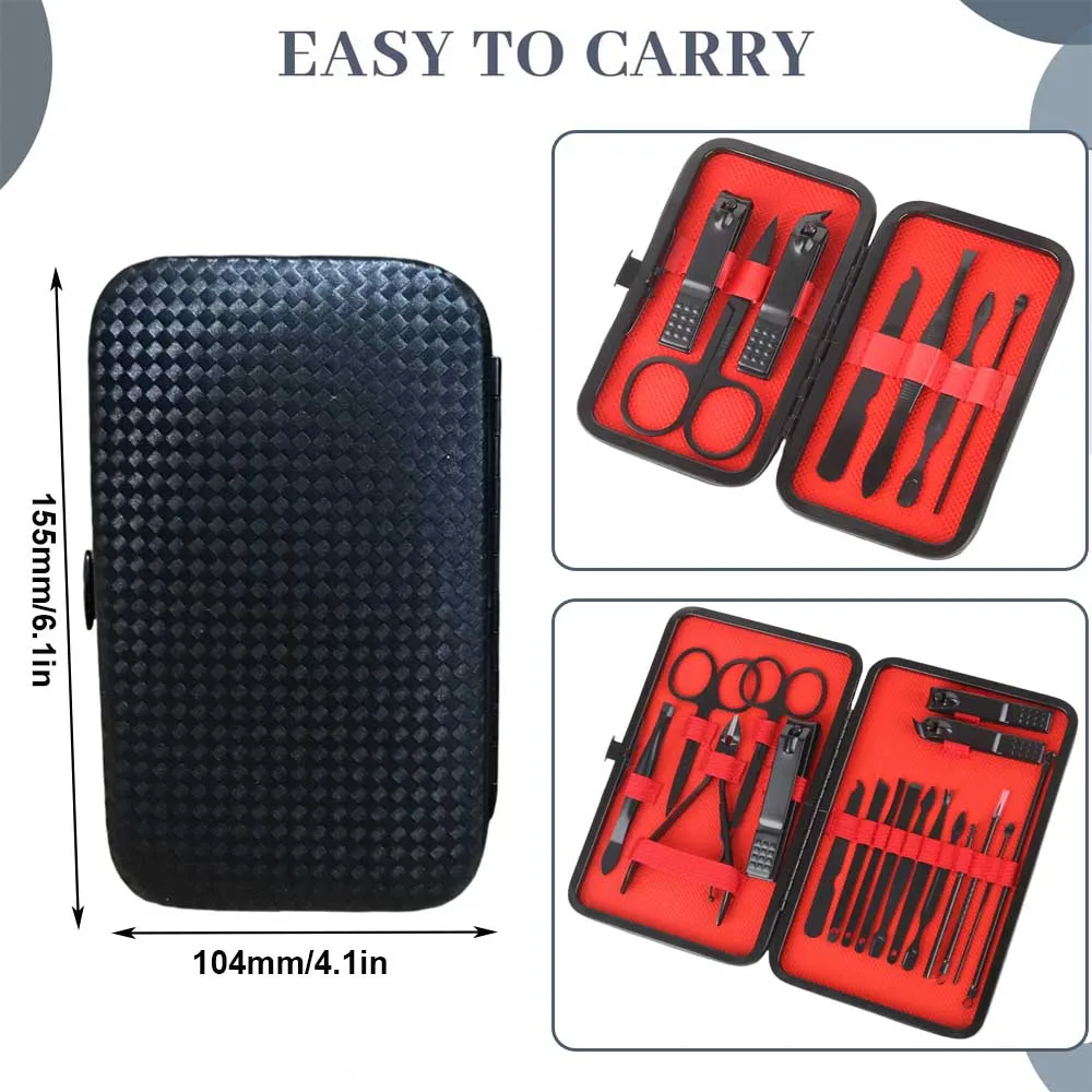 7-18 pz/set set manicure strumenti per la cura personale accessori kit tagliaunghie per dita e dita kit pedicure manicure professionale