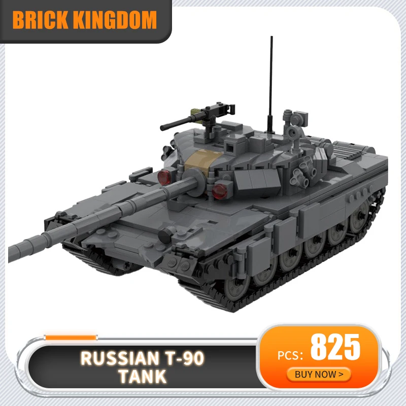 MOC Military Series Russian T-90 Tank Building Blocks Technique Assembly Toy Bricks Toy For Boys Children Adult Gifts