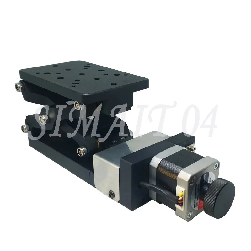 Precision Displacement Mini Electric Lifting Table PT-GD401 ，Z-Axis Moving Platform Stroke 60mm Size 120*80mm