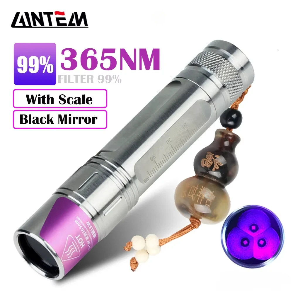 15W UV Zaklamp 365nm Zwarte Spiegel Ultra Violetten Ultraviolet Detector Huisdier Huid Arts Huisdier Urine Detector Vlekken Marker controle