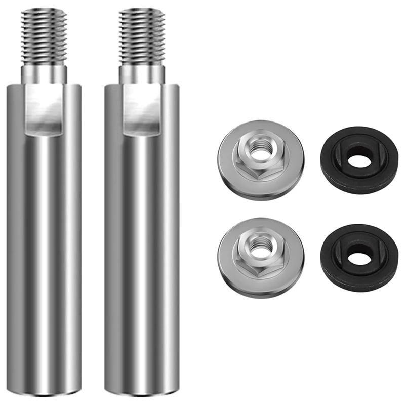 5/8 Inch-11 Thread Angle Grinder Extension Shaft Set Connecting Rotary Rod Car Polishing Adapter Of 2 PCS, 3.15 Inch