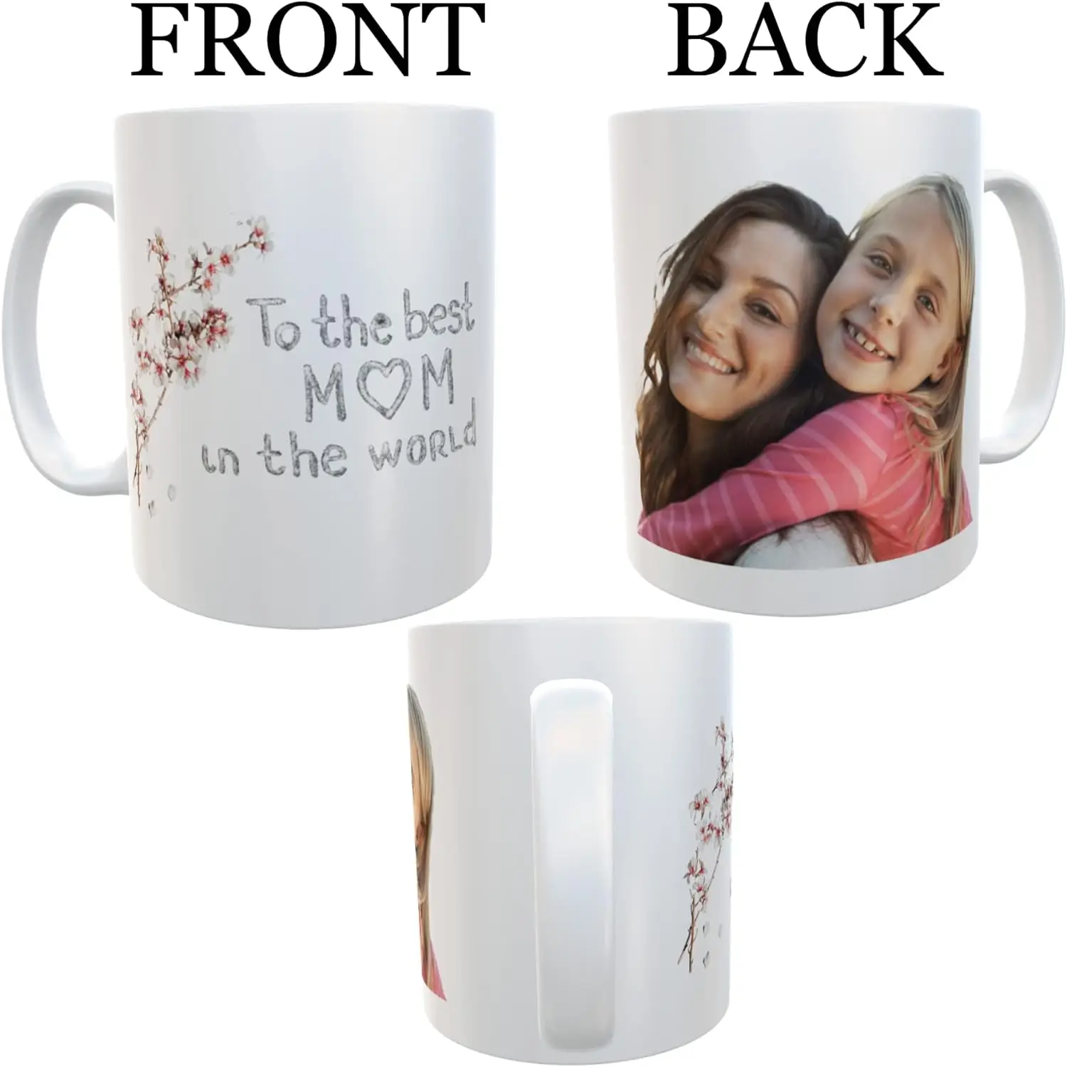 Personalized Coffee Mug  Design Custom Cup with Photo Text Logo Novelty Customized Gifts for Man Women Tea Cup 11oz Both Sides