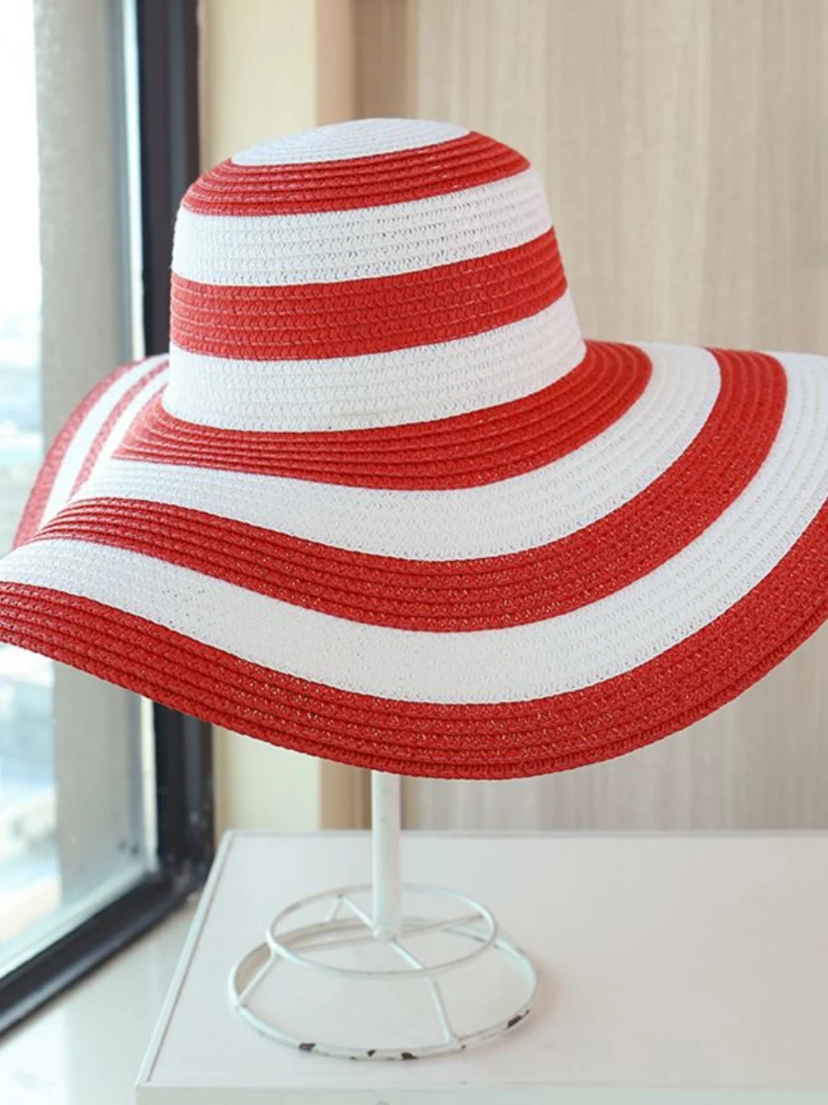 

Women's Summer Large Brim St Hat Beach Sunade Capillary Coat Beach Holiday Hat Street Sle Purple Man Fei