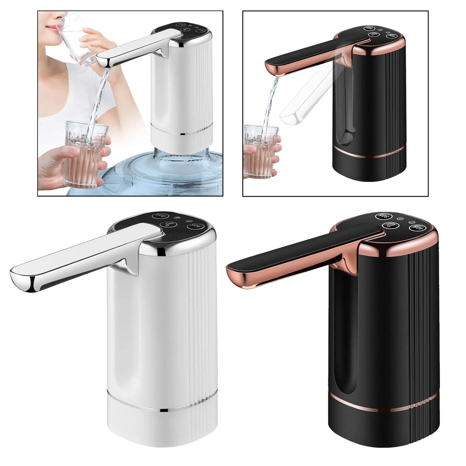 Water Dispenser Bottle Pump Electric Water Pump Sturdy Easy to Install Multifunction Water Jug Pump for Travel Restaurant