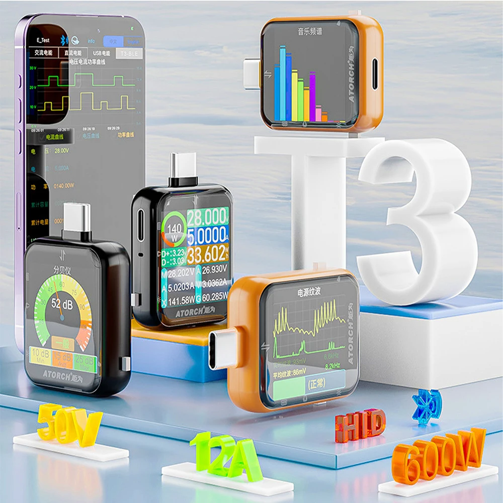 T3 Kontrol Sentuh Sensor Gravi - Usb Ammeter Tester ulasan dan harga