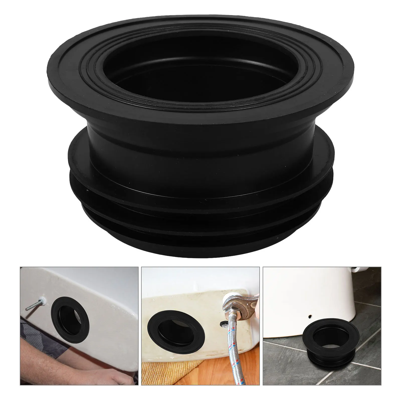 

Thickened Toilet Flange Seal Anti-Odor Anti-Backflow Sealing Ring Durable Easy Install Bathroom Freshness Guarantee