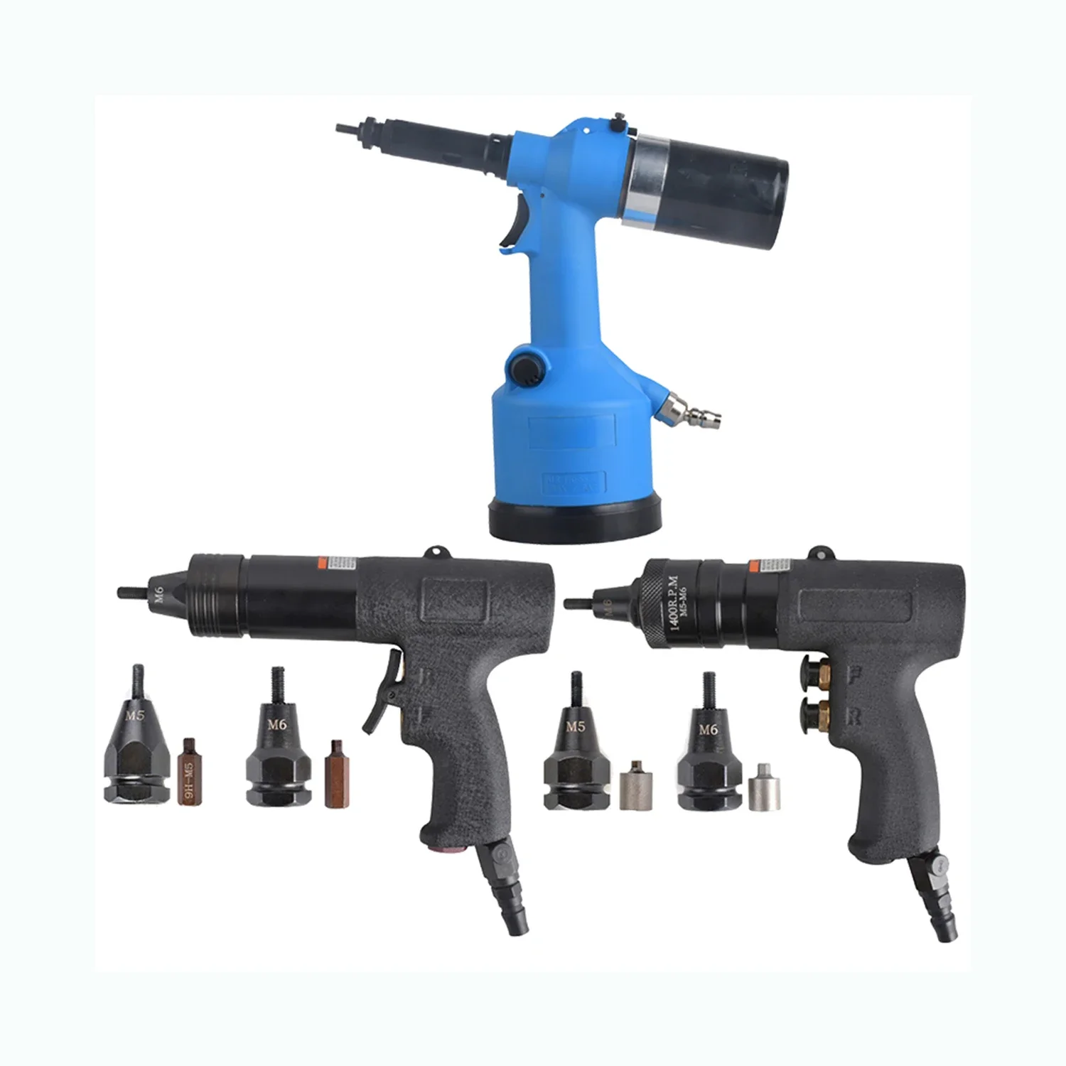 Blind Air Hydraulic Portable Machine Industrial M12 for Hand Pneumatic Riveter Fully Automatic M8 Drill Rivet Nut Tool -Gun