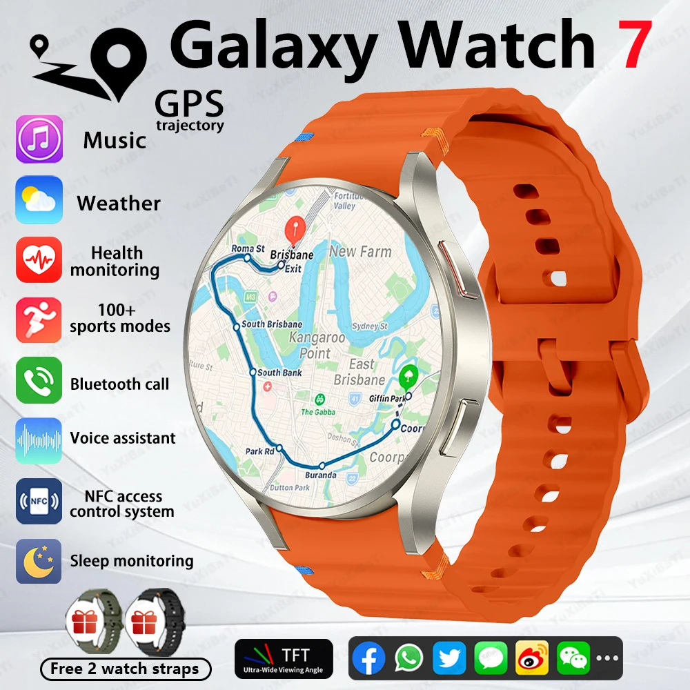 

2025New Original For Samsung Galaxy Watch 7 Ultra Smart Watch GPS Sport Track AMOLED HD Screen Bluetooth Call Healthy Smartwatch