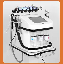 Professional 10 In 1 H2O2 Aqua Peeling Samll Bubble Oxygen Facial Machine For Skin Care Deep Cleaning Exfoliating Hydra Peel