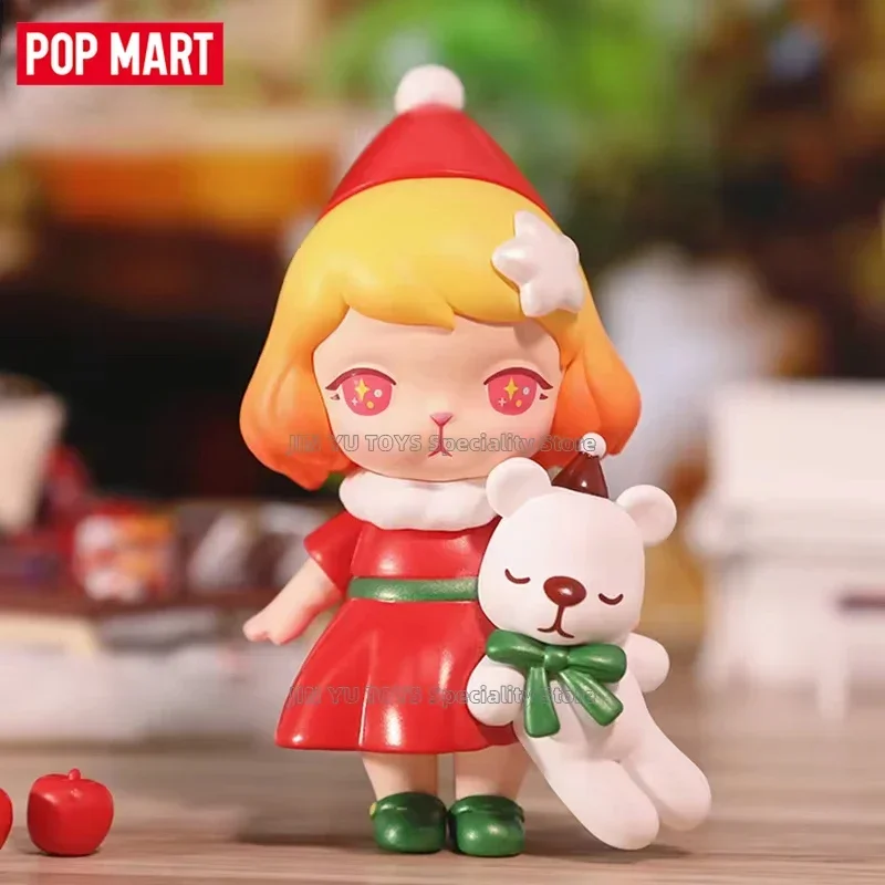 POP MART Bunny Christmas Series Blind Box Cute Anime Figure Toys Designer Dolls Desktop Ornaments Christmas Gifts Room Ornament