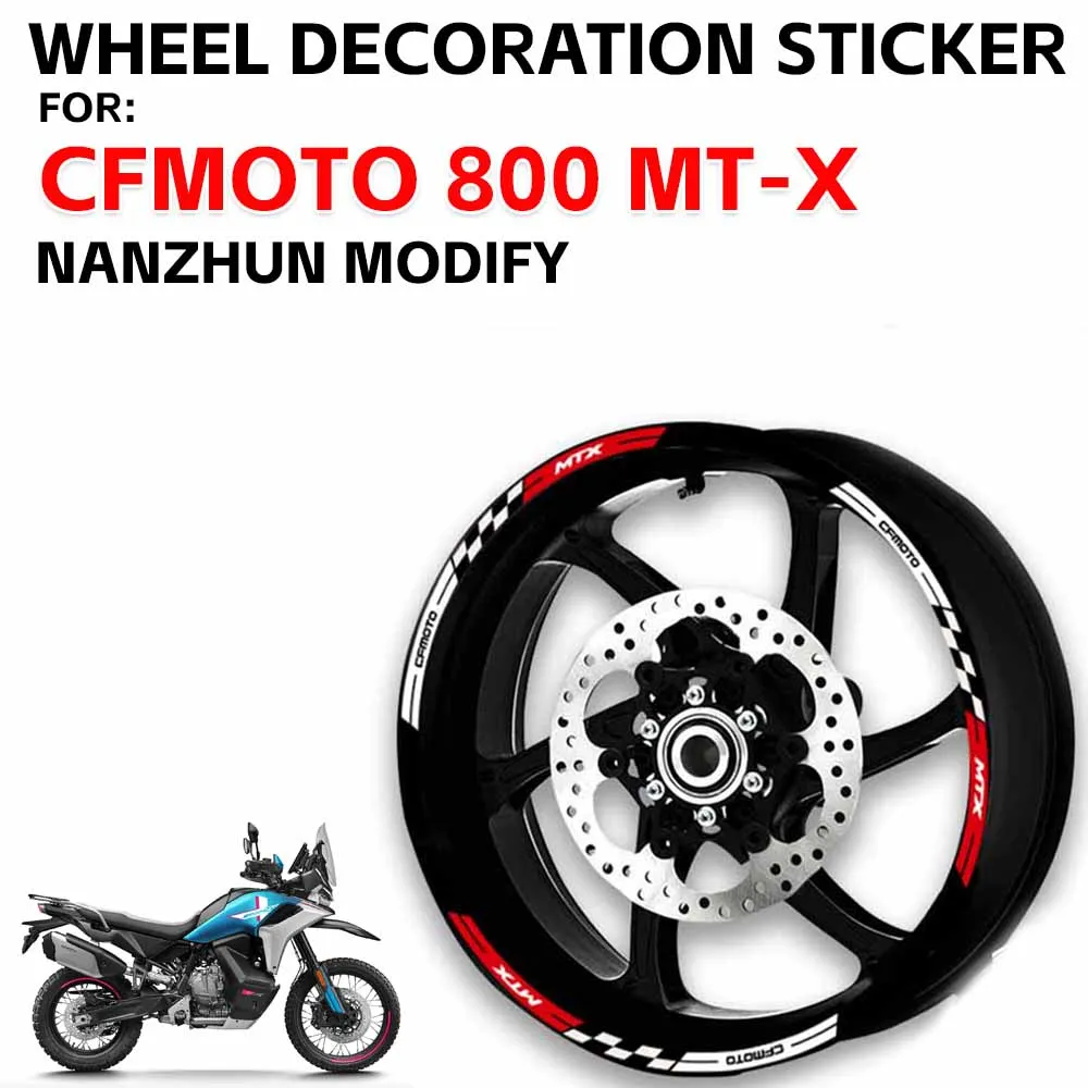 

For CFMOTO 800MTX 800 MT-X CF Moto MTX 800 MTX800 2025 Motorcycle Accessories Wheel Hub Wheel Rim Sticker Reflective Stickers