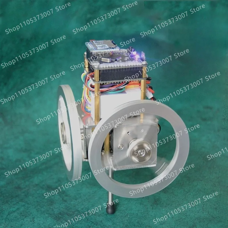 Self-balancing pole, double-axis reaction wheel inverted pendulum, single pole self-balancing device, momentum wheel