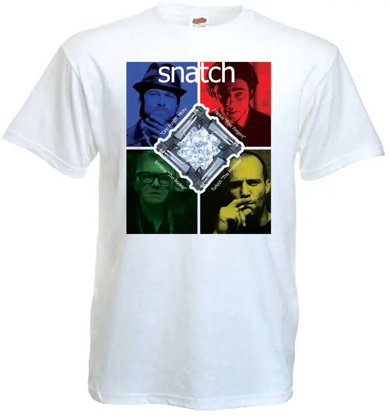 SNATCH v4 T shirt movie poster white all sizes S-5XL.