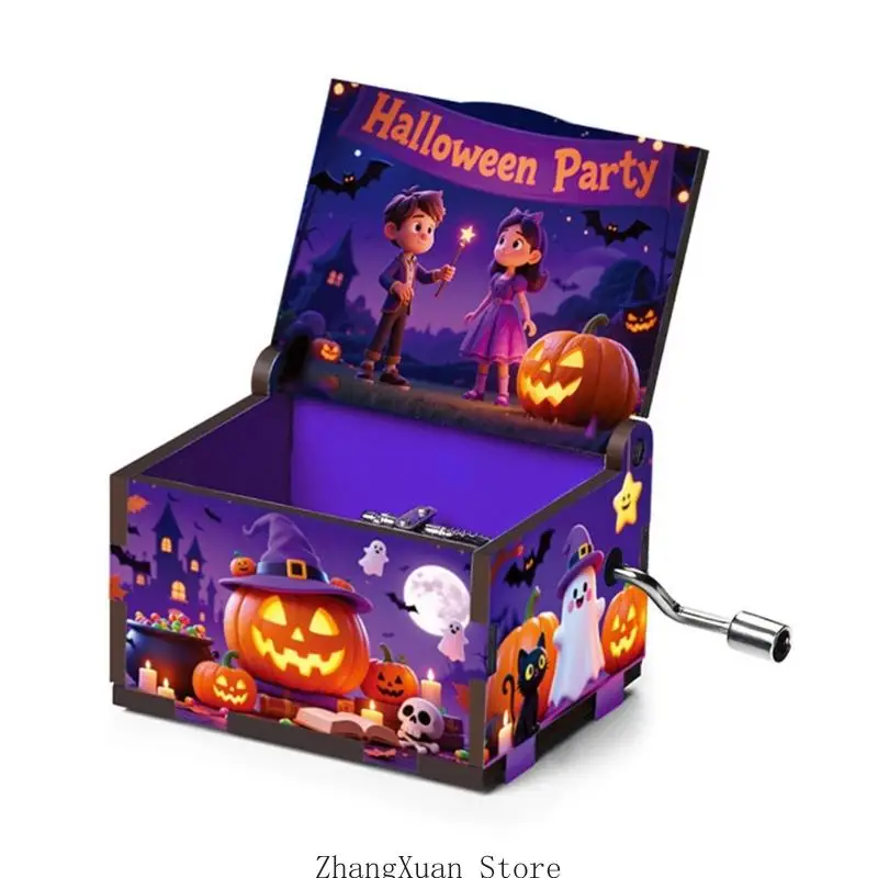 Halloween-Spieluhr mit mechanischen Bewegungen für Regalsimse und Tischdisplay 3XUF – Detail 7