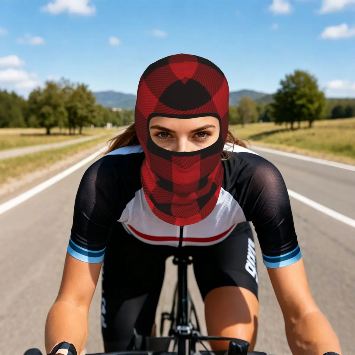 Country Christmas Cottage Primitive Lumberjack Buffalo Plaid Balaclava Full Face Mask Sun Protection Neck Gaiter For Motorcycle