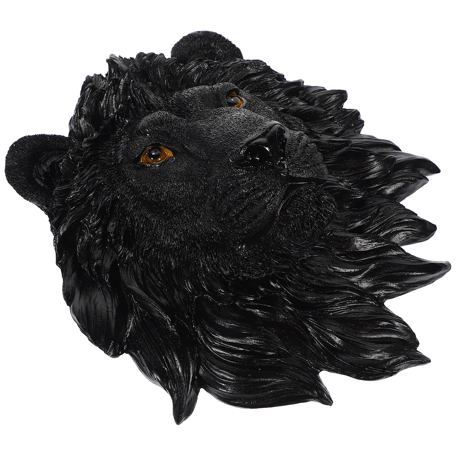 

Ornament Lion Head Decoration Resin Hanging Sculpture Wall For Home European and Craft Office