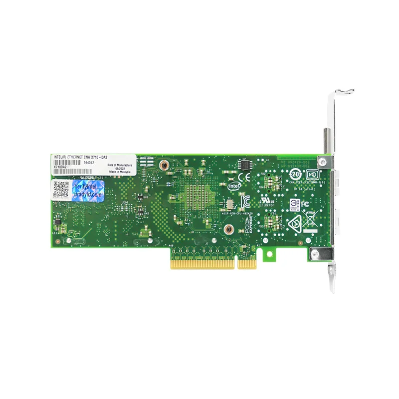 

X710-DA2 dual port 10 Gigabit fiber network interface card PCIe 3.0 network interface card