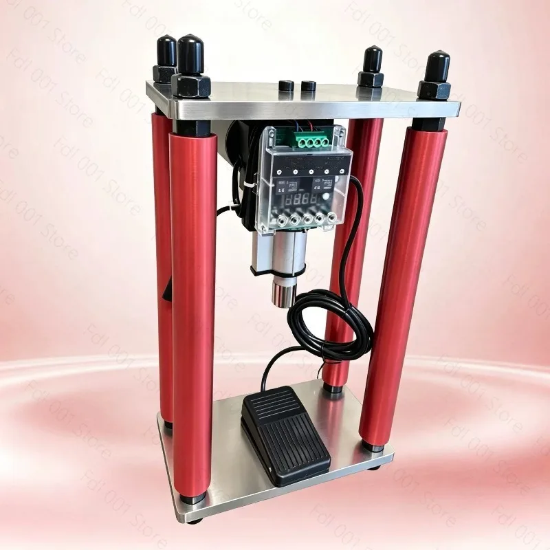 DIY four-column electric silent press 220V desktop hydraulic press can press lead bearings