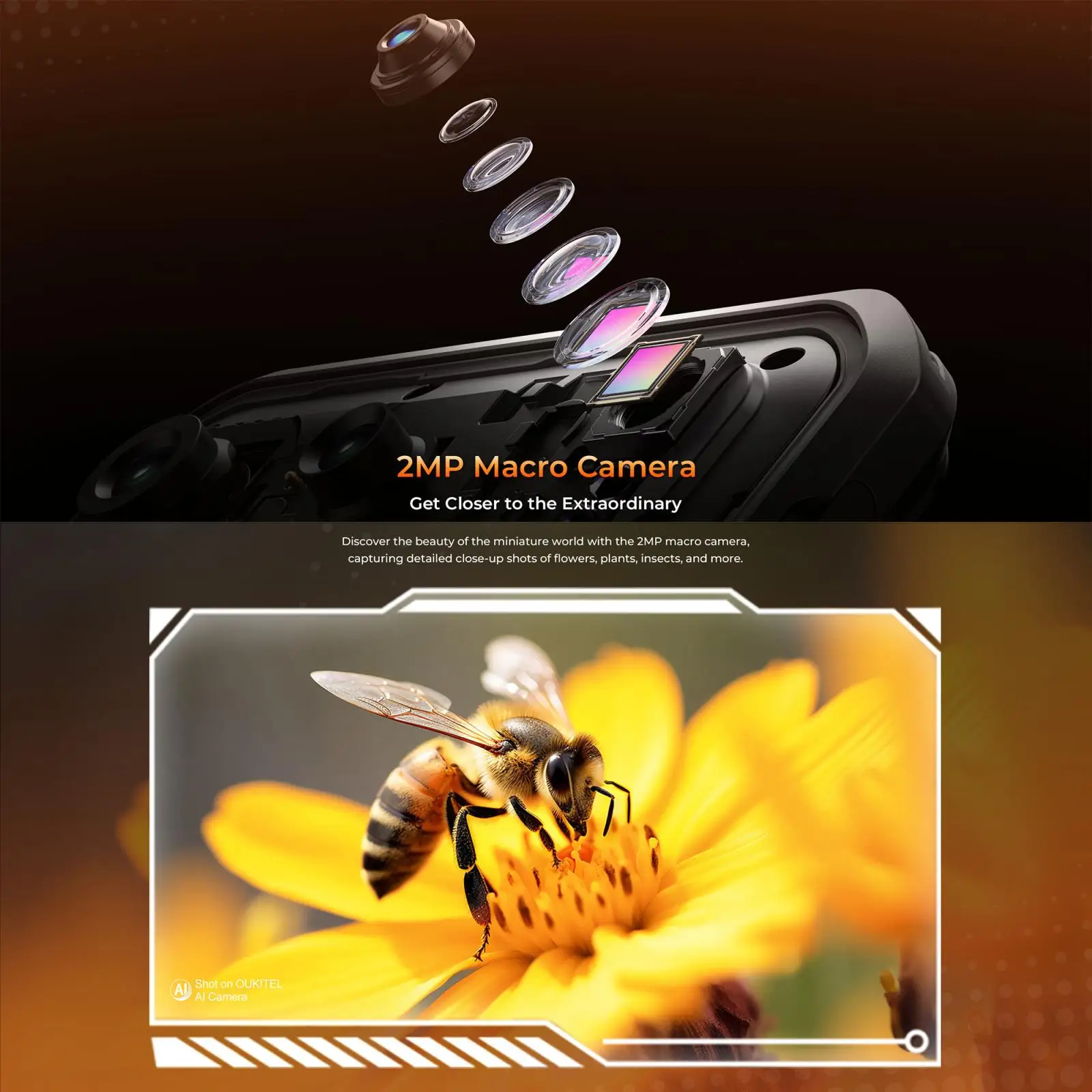 Oukitel WP68 Air Rugged Phone 12GB+512GB 6.88'' Android 16 MediaTek Dimensity 7025 64MP Camera 8000mAh NFC 5G Smartphone