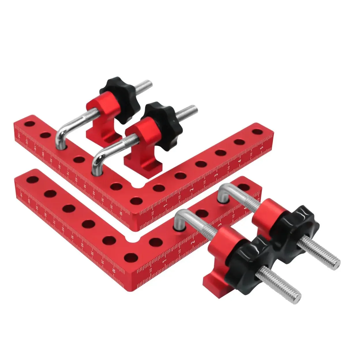 120/140/160mm Right Angle Fixing Clip 90° L-shaped Auxiliary Fixture Positioning Panel Fixing Clip Woodworking Clamping Tool