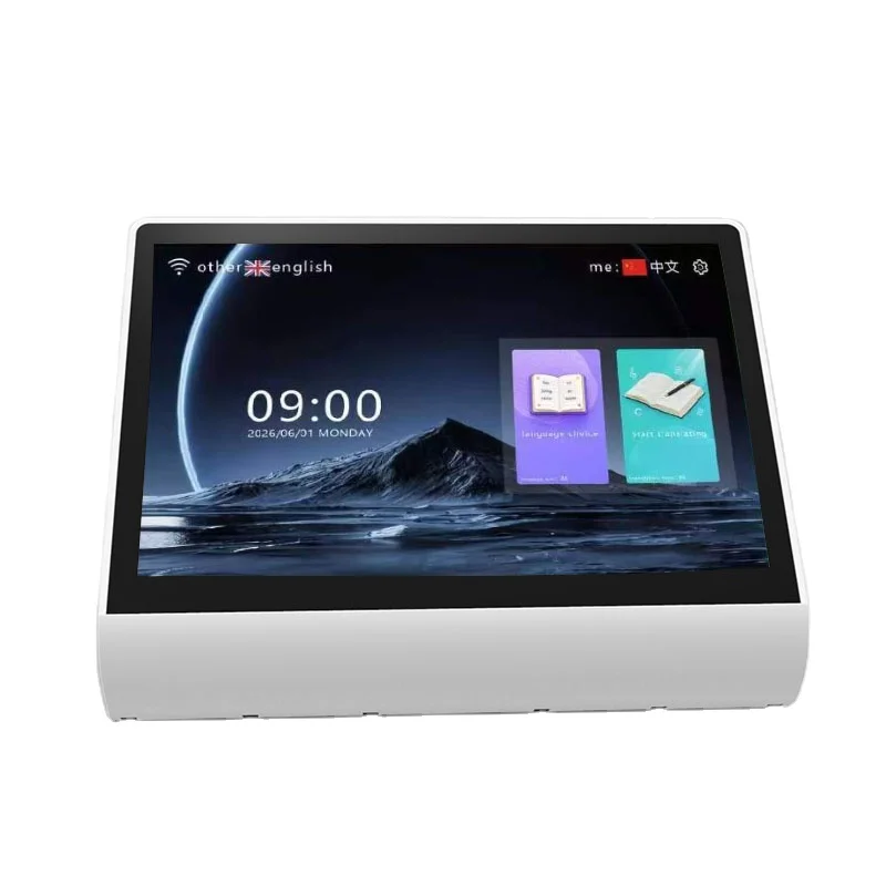 10.1-inch desktop dual-screen AI translator, Android operating system IPS touchscreen, 37-language WiFi, face-to-face