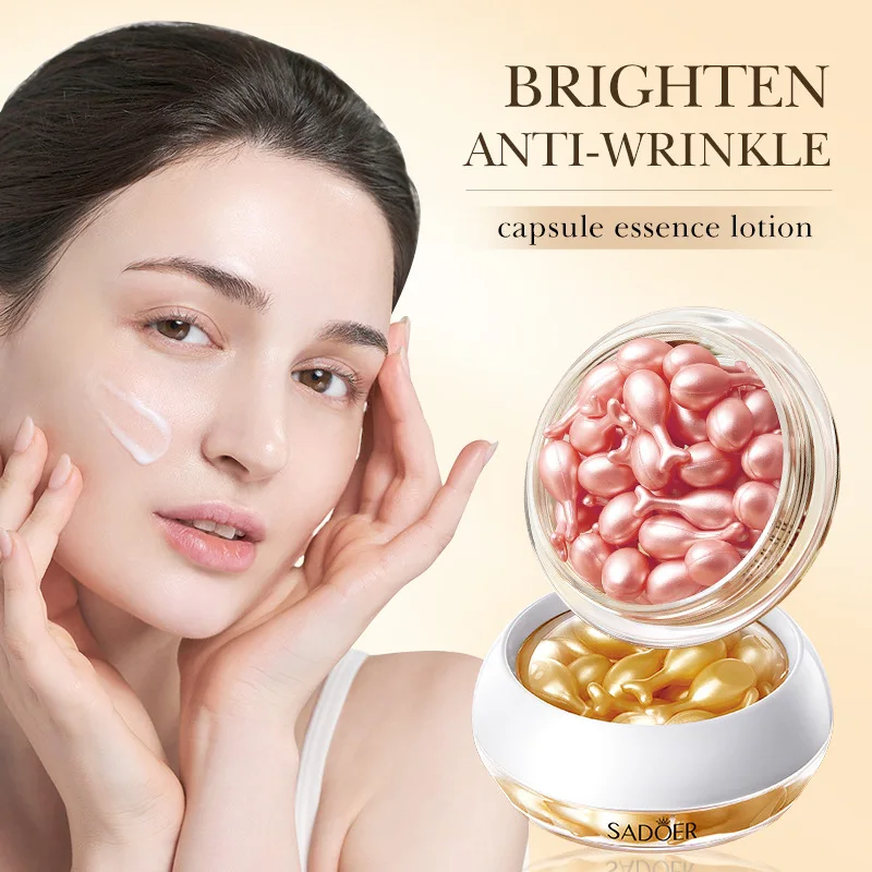 30pcs Rose Sanil Face Serum Capsule Facial Moisturizing Brightening Firming Facial Serum Beauty Face Skin Care Products