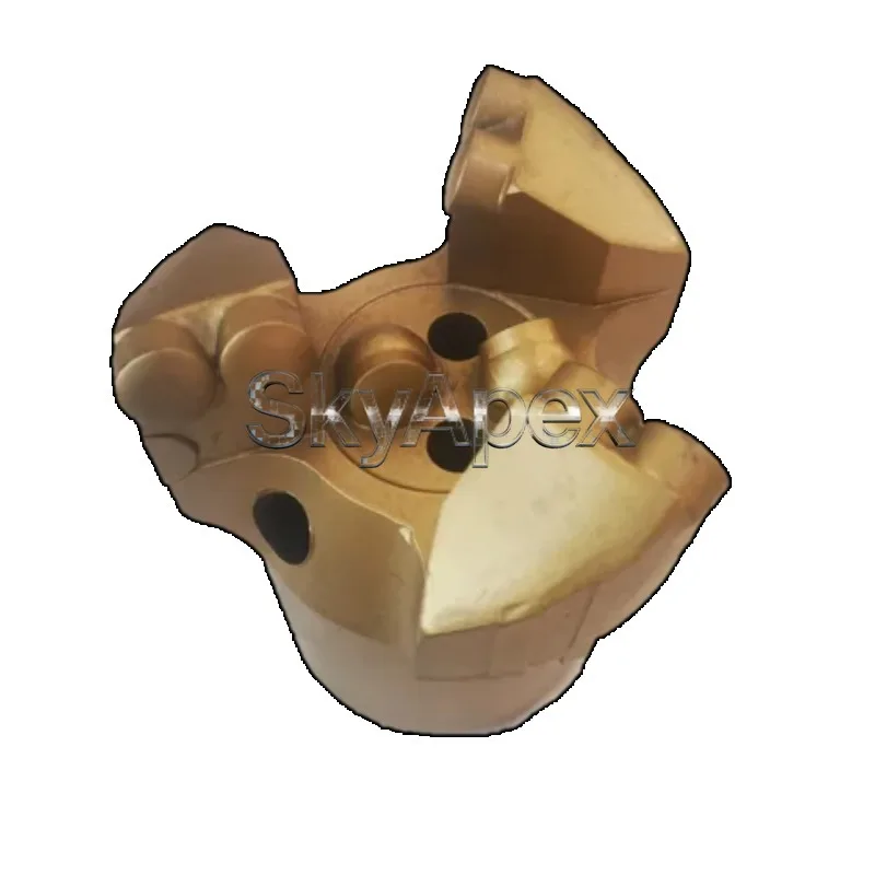 Three Wing Inner Concave PDC Non Coring Drill Bit For Coal Mine Drainage Water Exploration And Grouting Hole In Medium Hard Rock