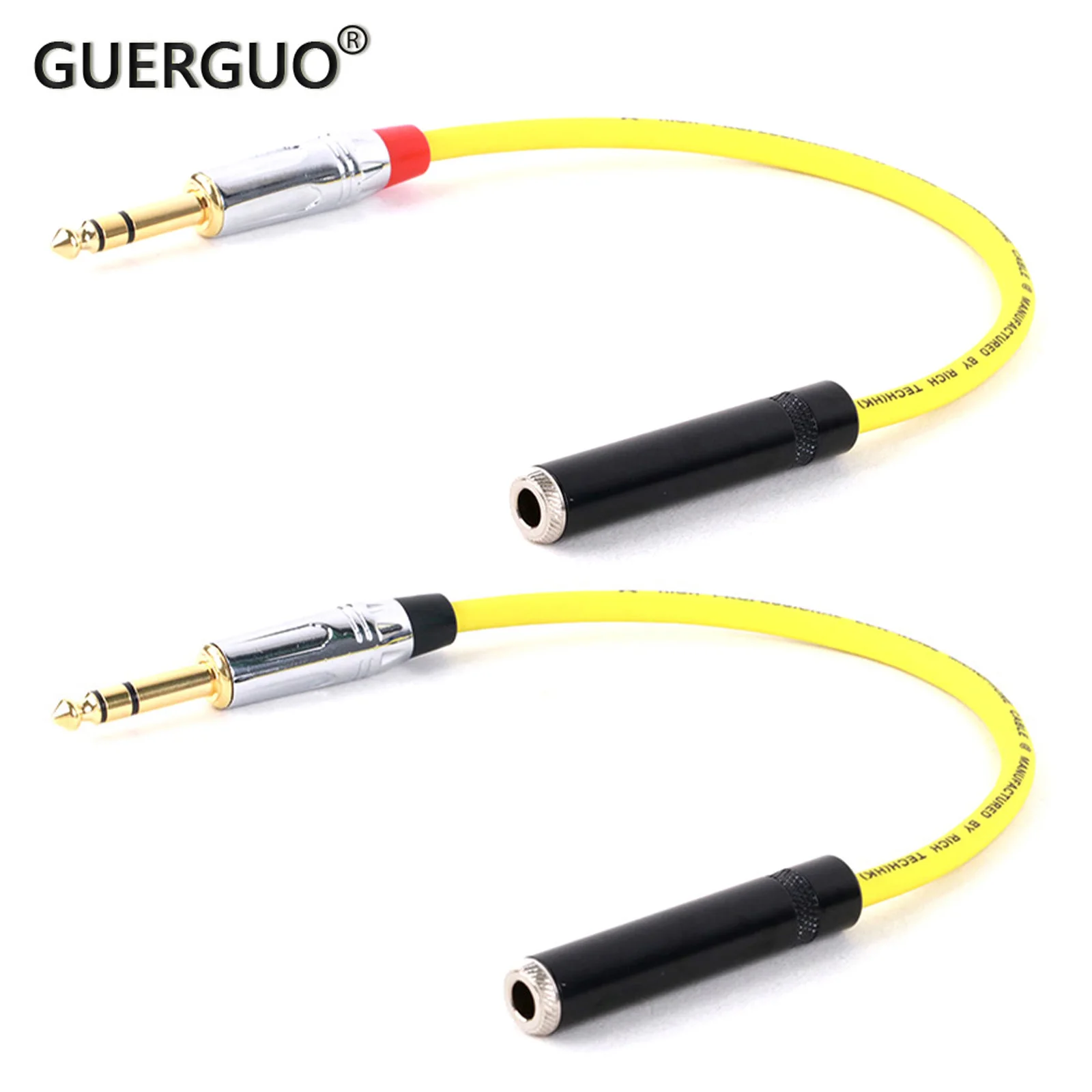 

Colorful 6.35mm 1/4inch Stereo Male to 6.35mm 1/4inch Stereo Female Jack Instrument Audio Cable For Electric Guitar Mixer