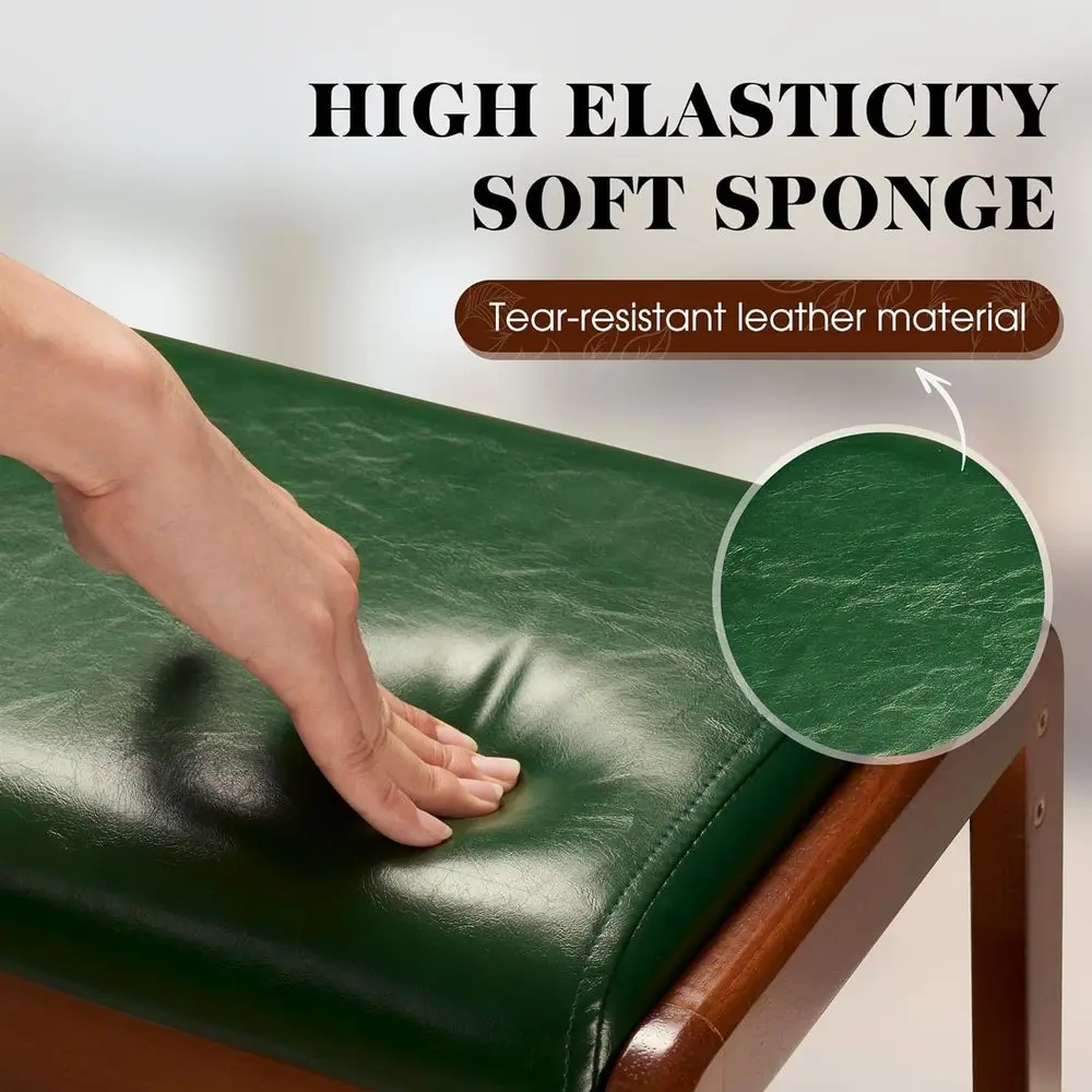 Green Entryway Shoe Rack with Cushion, 2-Tier Organizer for Hallway and Living Room (39.37 Long)