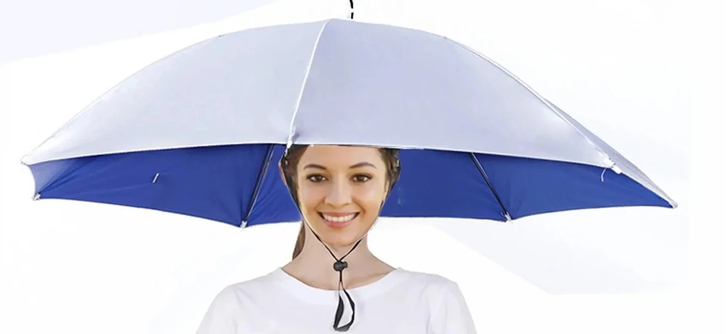 Rain Umbrella Hat Foldable Sun Shade Cap